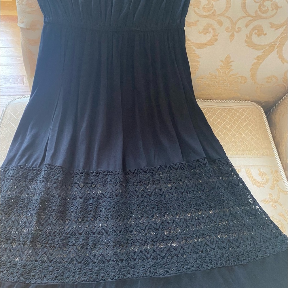 Jessica Simpson strapless black dress